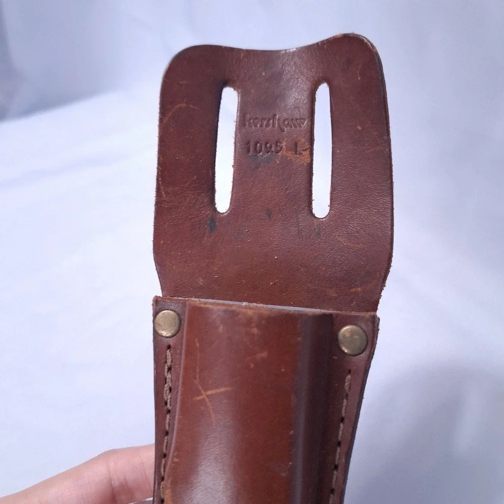 Vtg Kershaw 1095 L Blade Trader Knife Set Skinning Saw 8.5